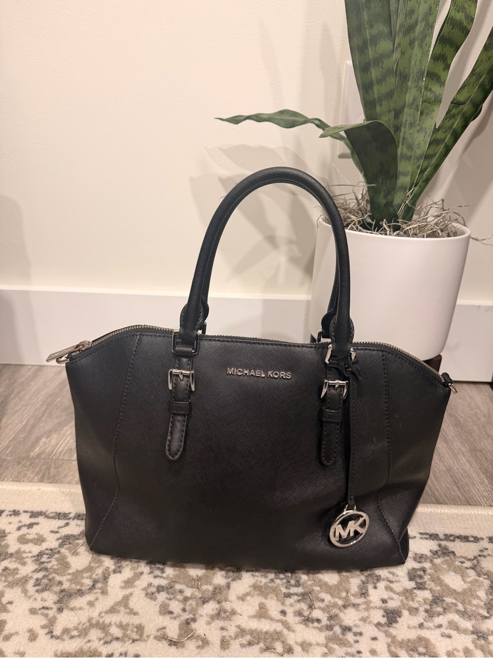 Michael Kors Black Leather Purse